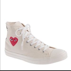 Commes des Garçon Play Converse Chuck High White